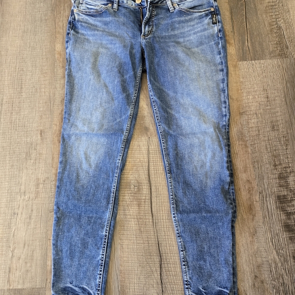 Silver Jeans Denim - Silver Jeans Skinny Jeans in Faded Blue Wash